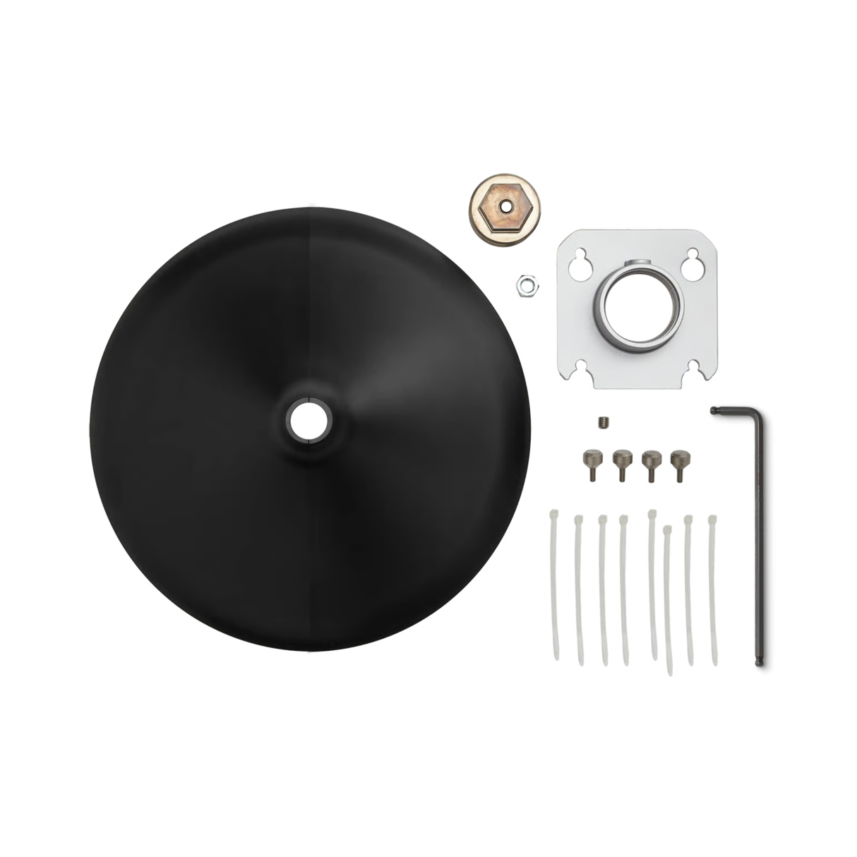 Shure 3/8" Pole Mount Kit, MXA901 Round, Blk