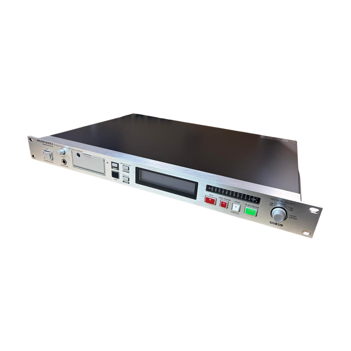 Marantz compact flash recorder; Stereo PC Card recorder, MP3,MP2, WAV and BWF compatible, XLR line I