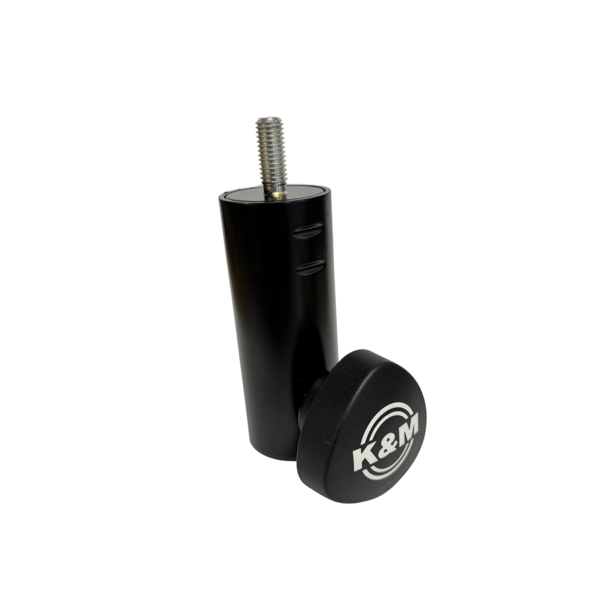 K&M 24521 reducer flange with M10 bolt, 25mm long, black