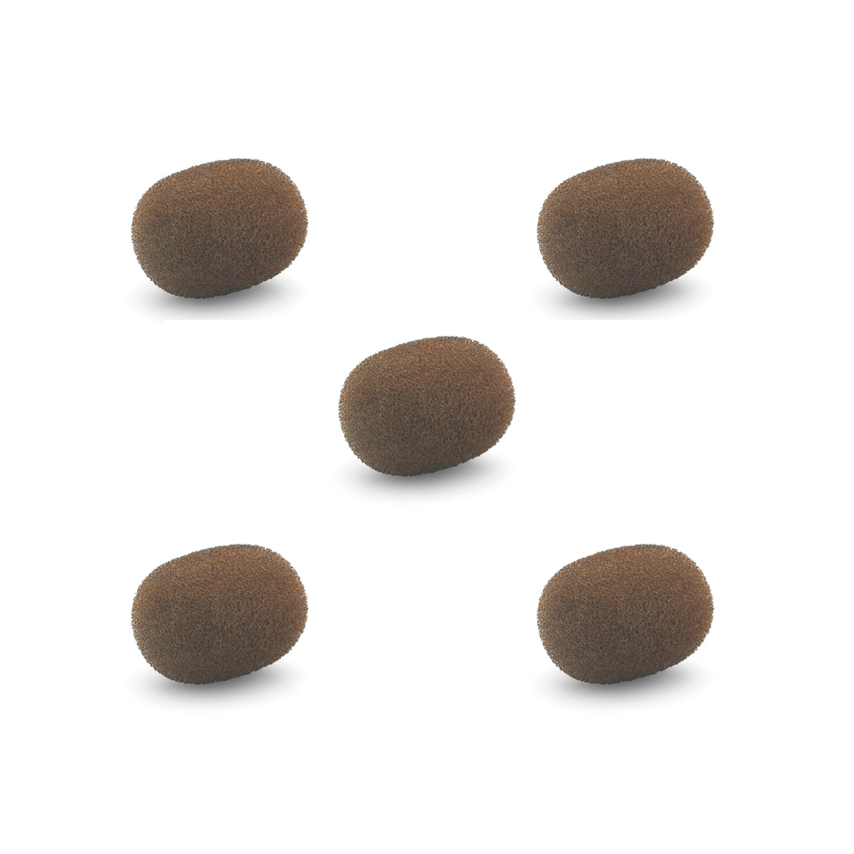 DPA Subminiature Foam Windscreen, Brown, 5 pcs.
