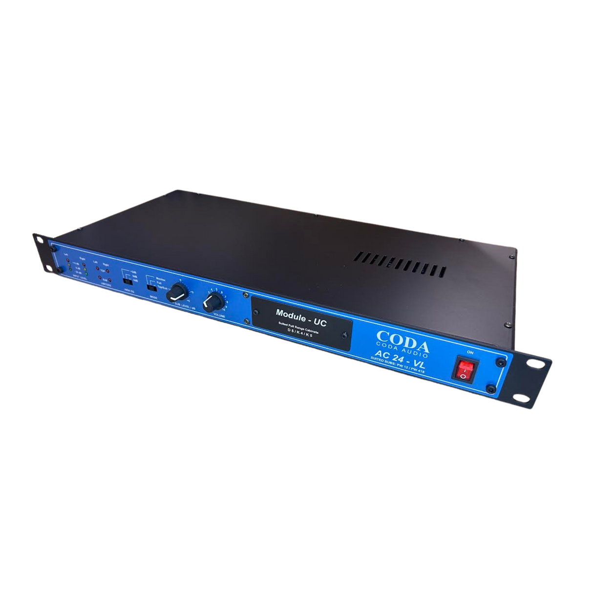 Coda analogue controller, 2-in, 4-out, X-over, limiter, EQ, XLR connectors, optimal for Coda 5, K4 a