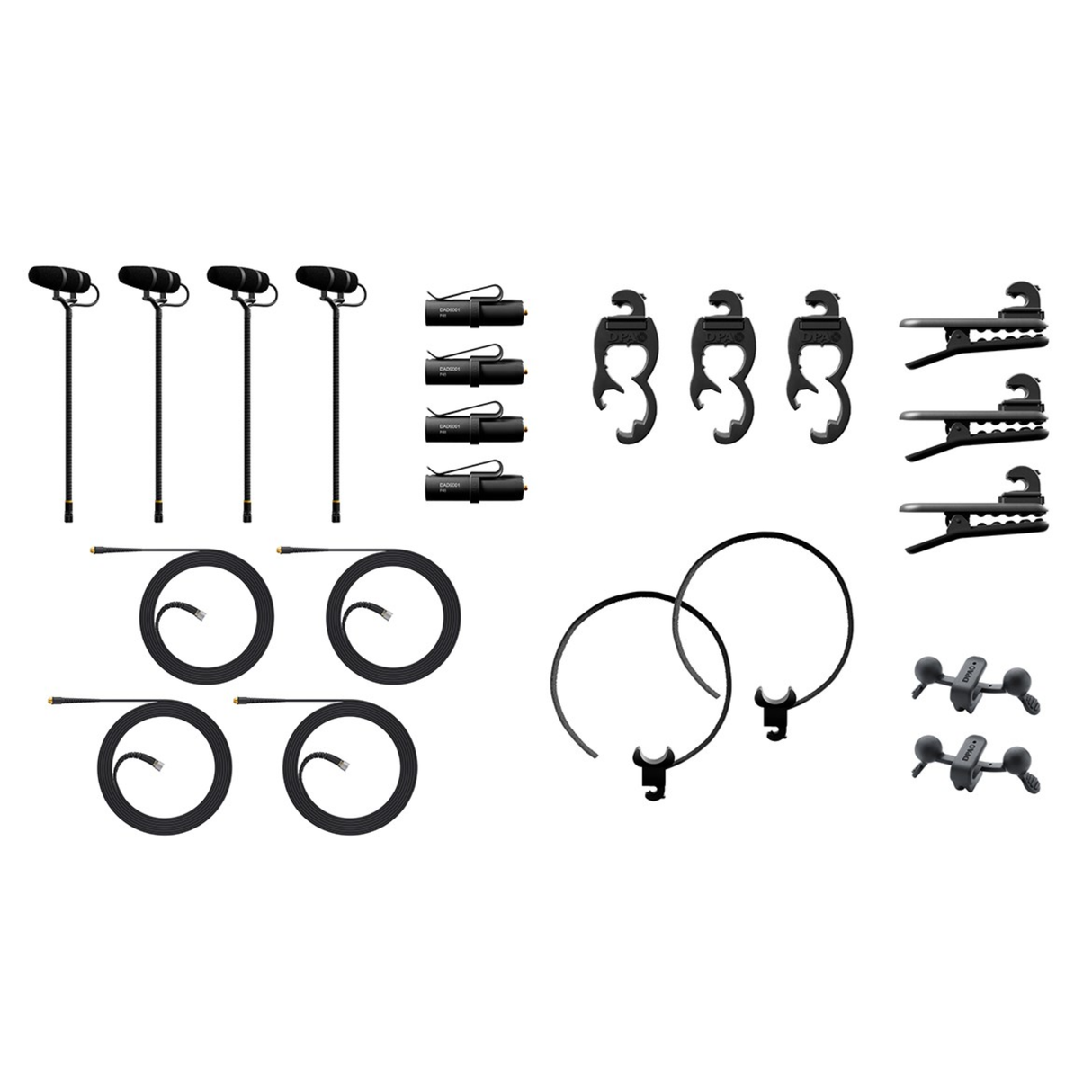 DPA 4099 CORE Rock Touring Kit, 4 Mics and accessories, Extreme SPL