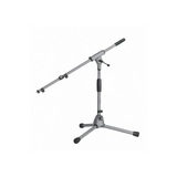 K&M 259 low-level adjustable microphone stand with t-bar 2-piece boom arm, maximum height 645mm, gre