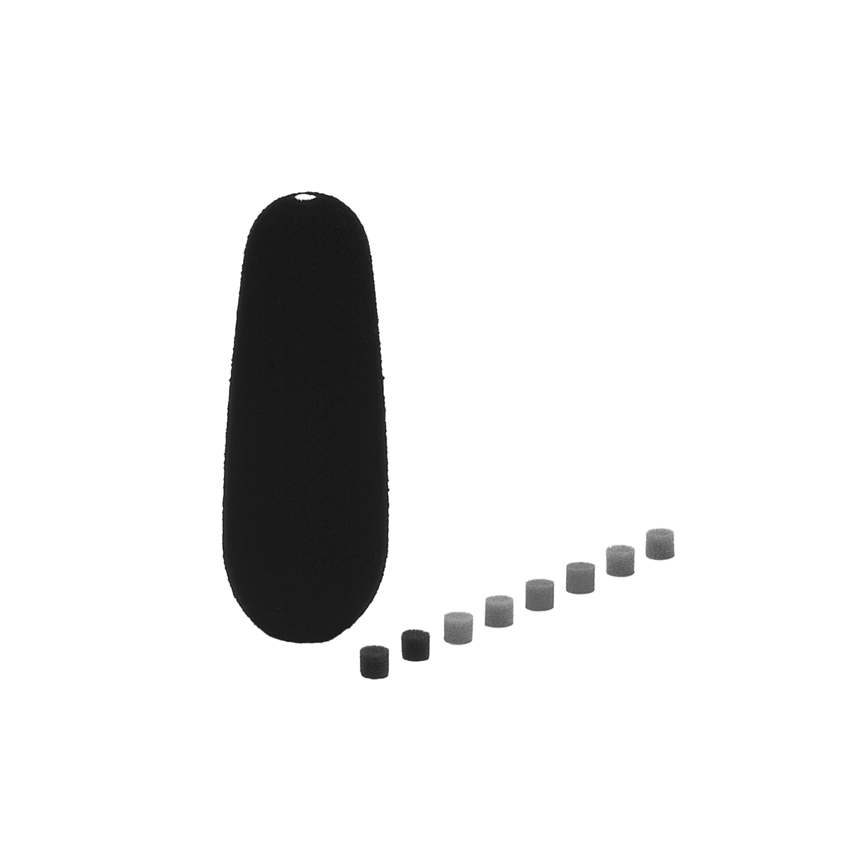 Sennheiser MZW 61 Windscreen for MKH 60, includes labeling kit (8 colors), anthracite