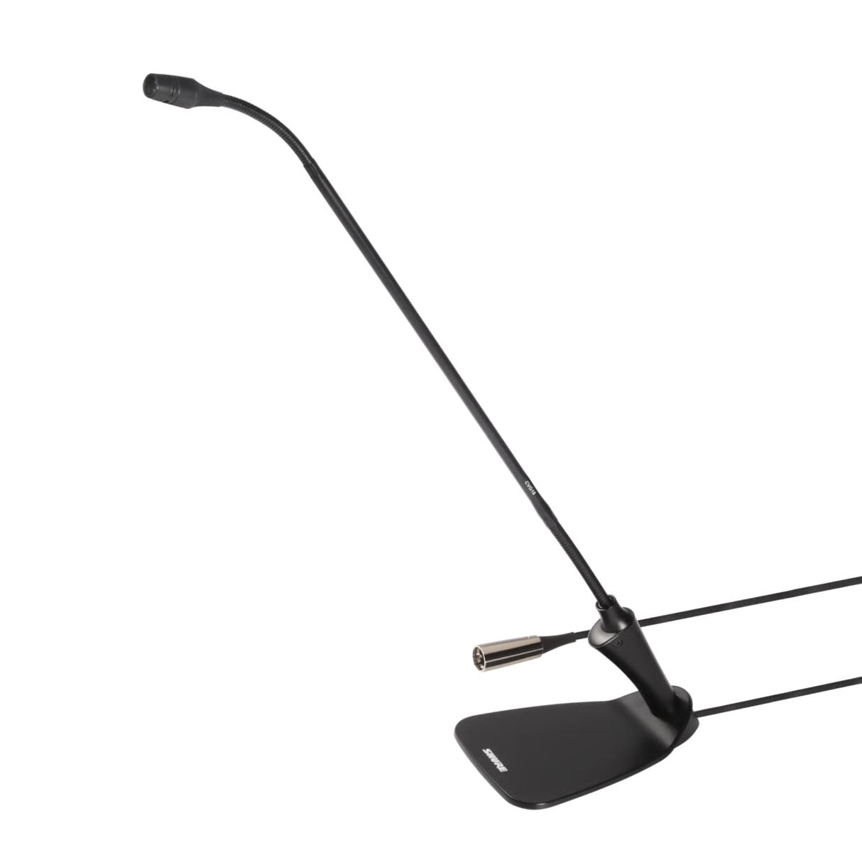 Shure Cardioid Condenser Gooseneck Microphone 18" with inline Preamp & Base (Black)