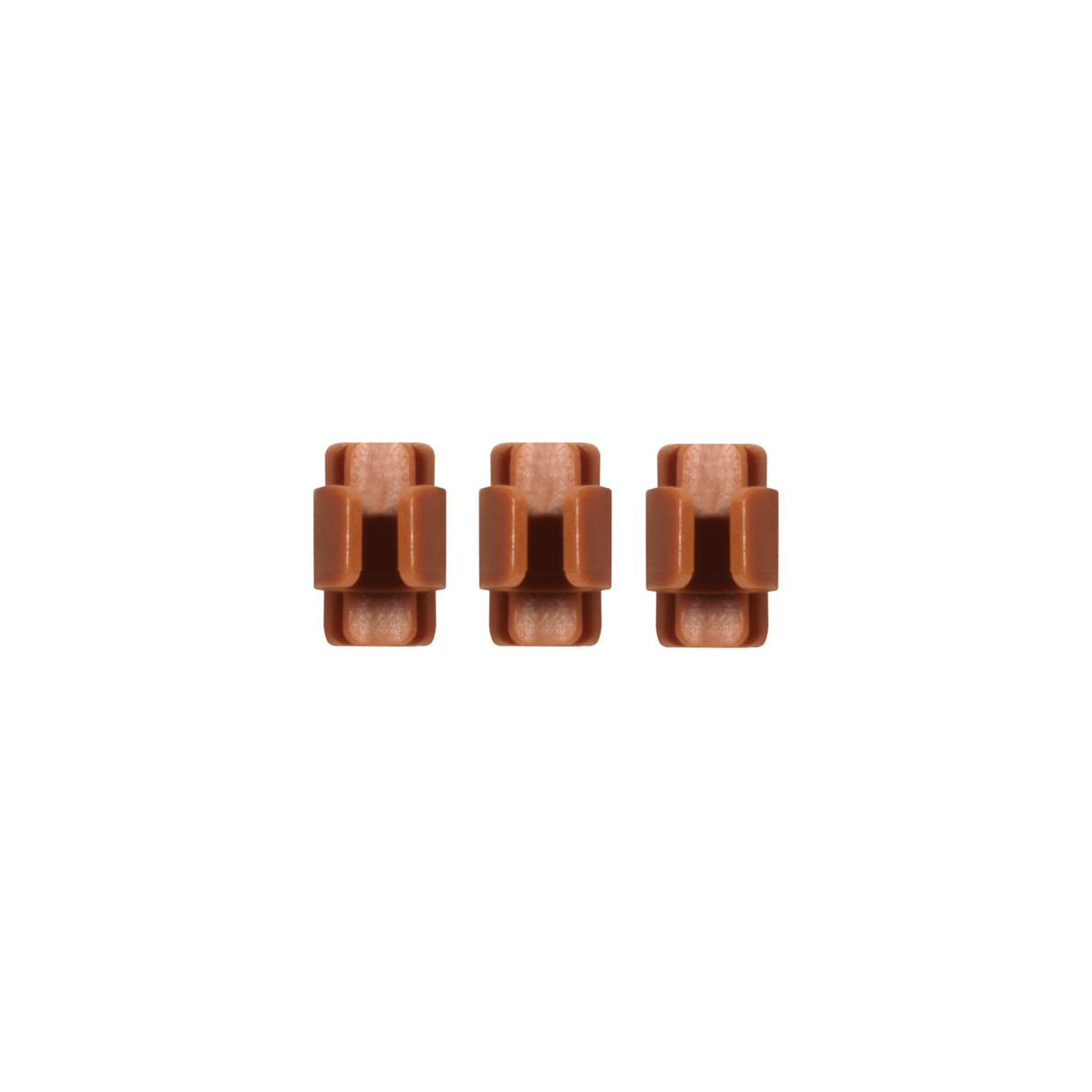 Shure TwinPlex Headset Cable Clip for TH53, 3 pieces (Cocoa)