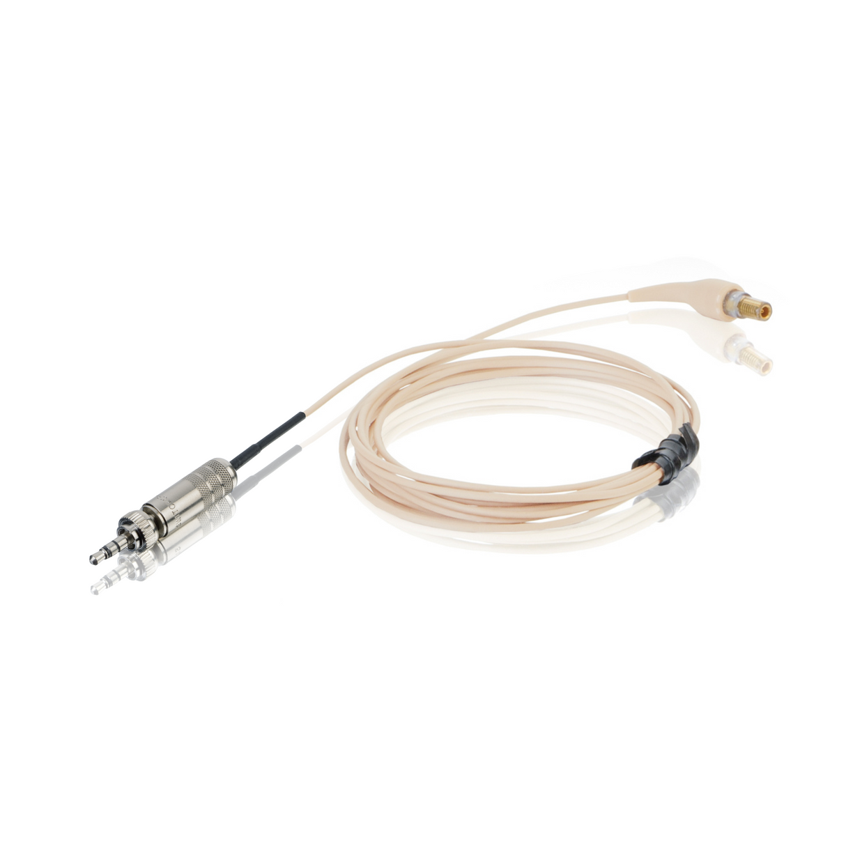 Countryman H6 headset cable for Sennheiser Evolution 3.5mm locking mini jack, light beige