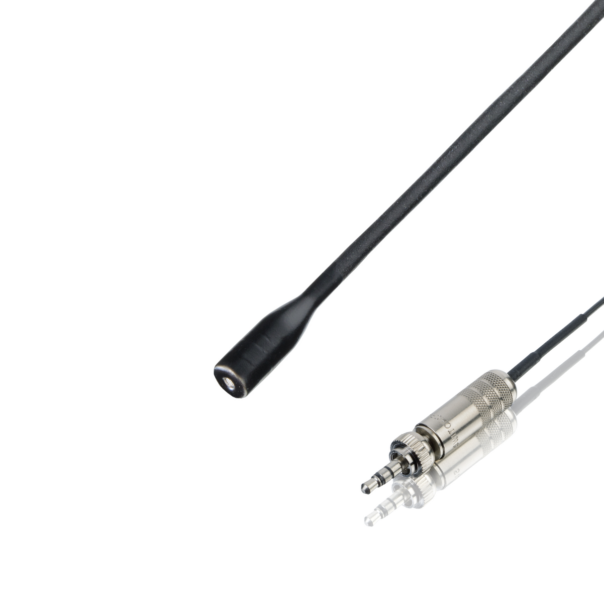 Countryman B6 (miniature round) microphone wired for Sennheiser 3.5mm, black, -20dB attenuation