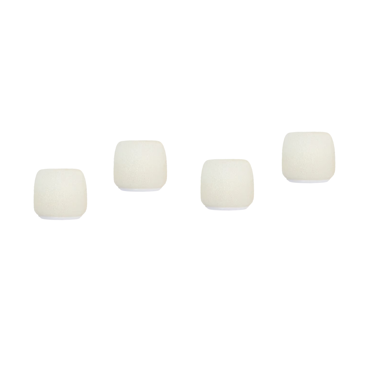 Shure ACV04WS Snap-fit Windscreen for CVO Overhead Microphones. Four pack, White