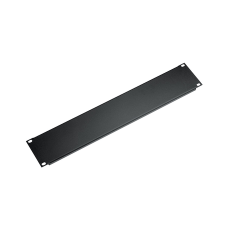 K&M 494/1 steel blanking panel, 2U, black