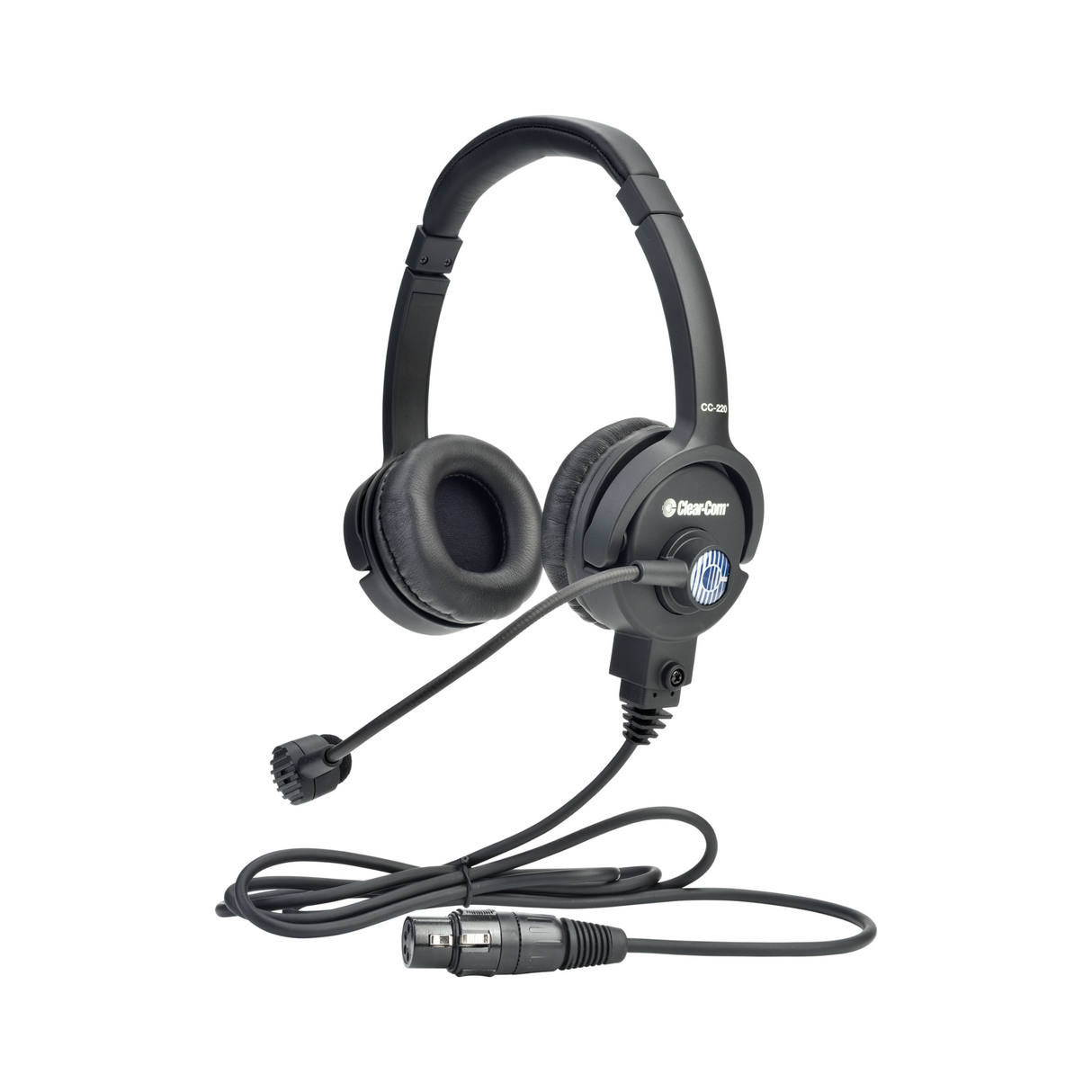 Clear-Com premium lightweight headset, dual muff, 4-pin XLR female