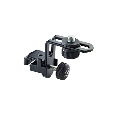 K&M 24030 microphone holder with drum clip, black