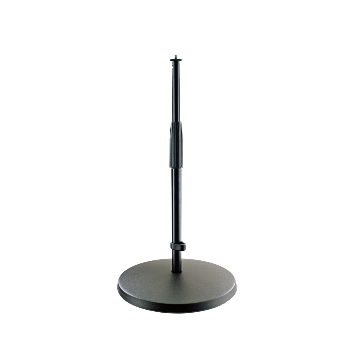 K&M 23323 adjustable combination table and floor microphone stand with medium base, maximum height 5