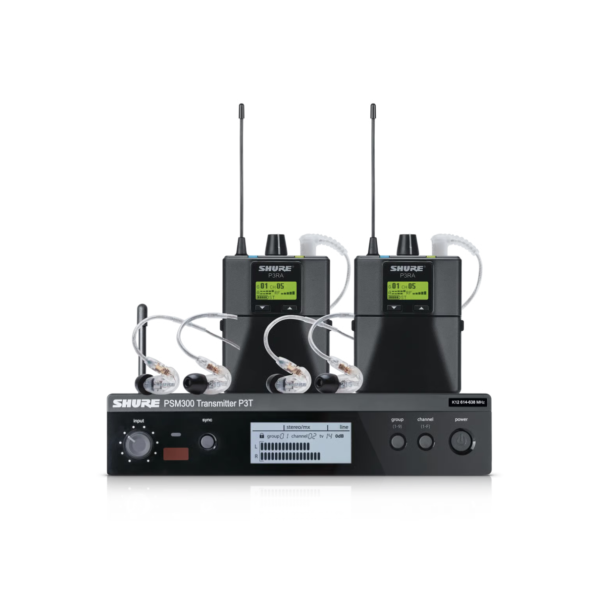 Shure PSM300 Wireless IEM System Twin Pack.