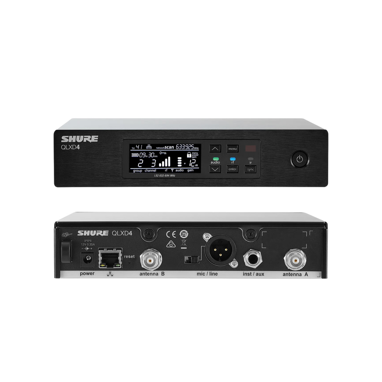 Shure QLX-D Wireless Receiver, K51
