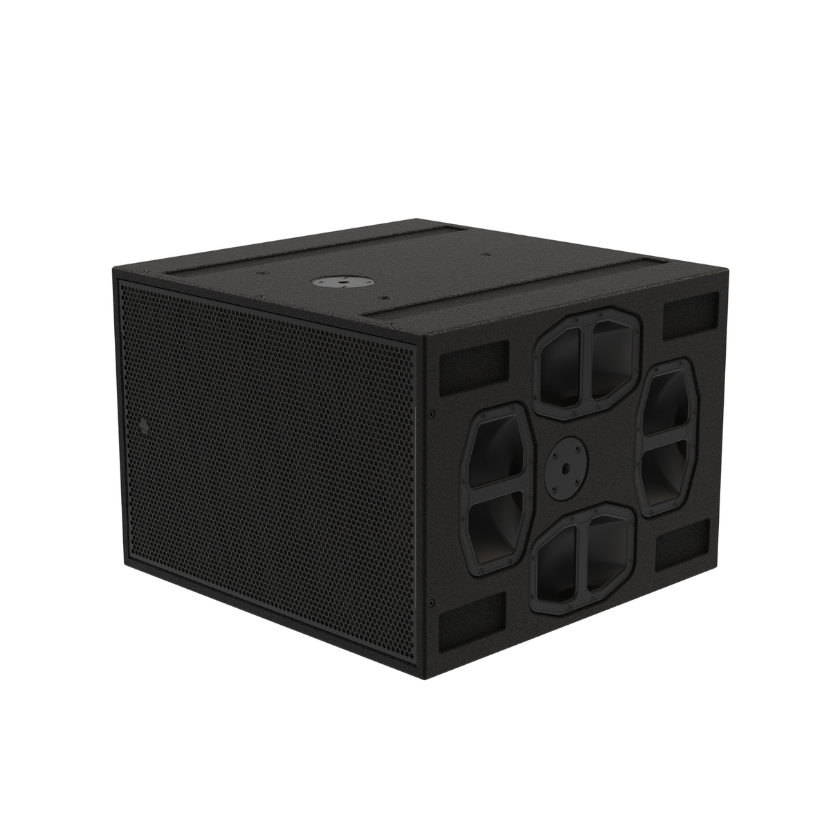 EM Acoustics compact high-power reflex subwoofer, 2 x 15" neo LF, 40Hz - 120Hz, black