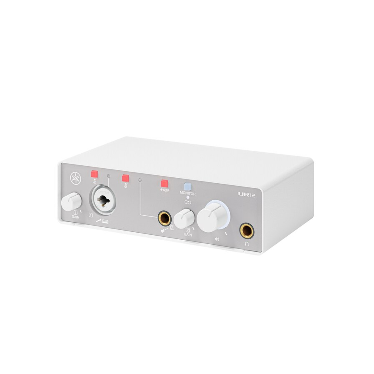 Yamaha UR12MK3 W 2-in/2-out USB-C Audio Interface, white