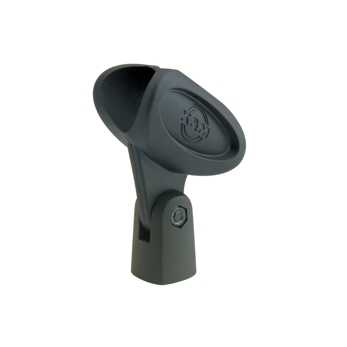 K&M 85050 rubber microphone clip, 3/8in & 5/8in; for small diameter microphones (22mm-28mm)