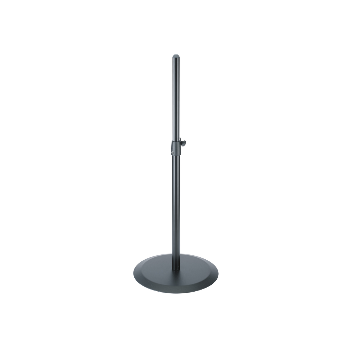 K&M 26750 speaker stand with round base, black