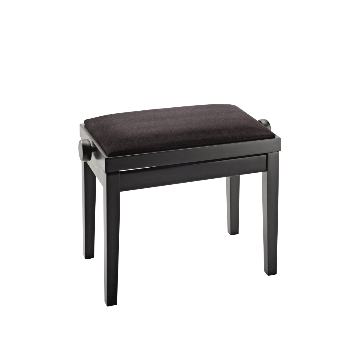 K&M 13900 piano bench, bench black matt finish, seat black velvet