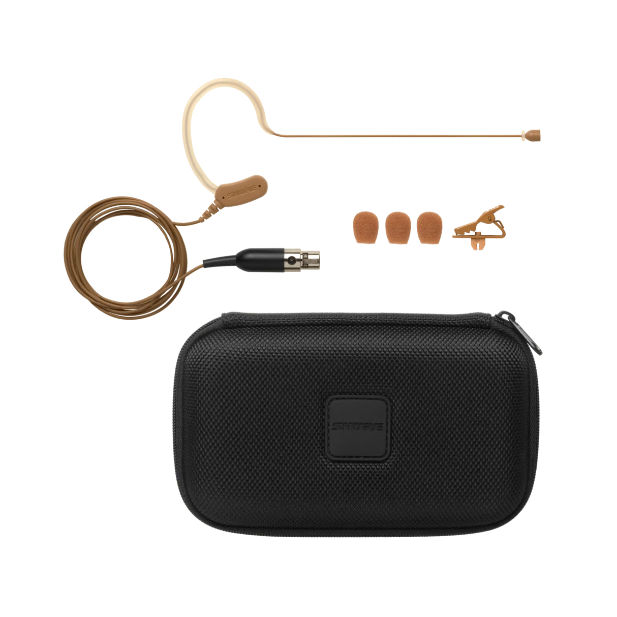 Shure Omnidirectional Condenser Earset Microphone with TQG connector for wireless systems (Cocoa)