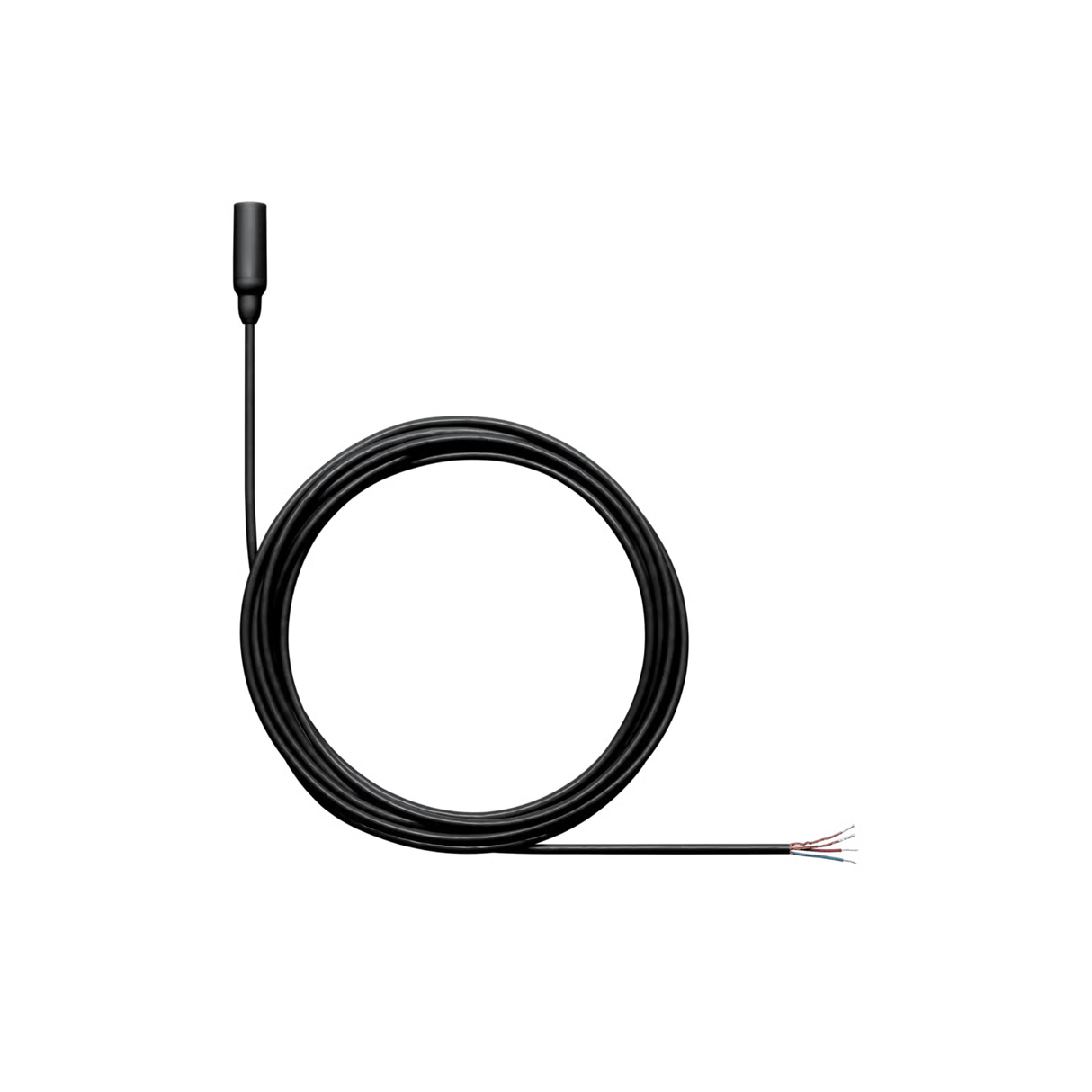 Shure Omnidirectional Condenser Microphone  (Low-sens) with 1.6mm cable without connector (Black)