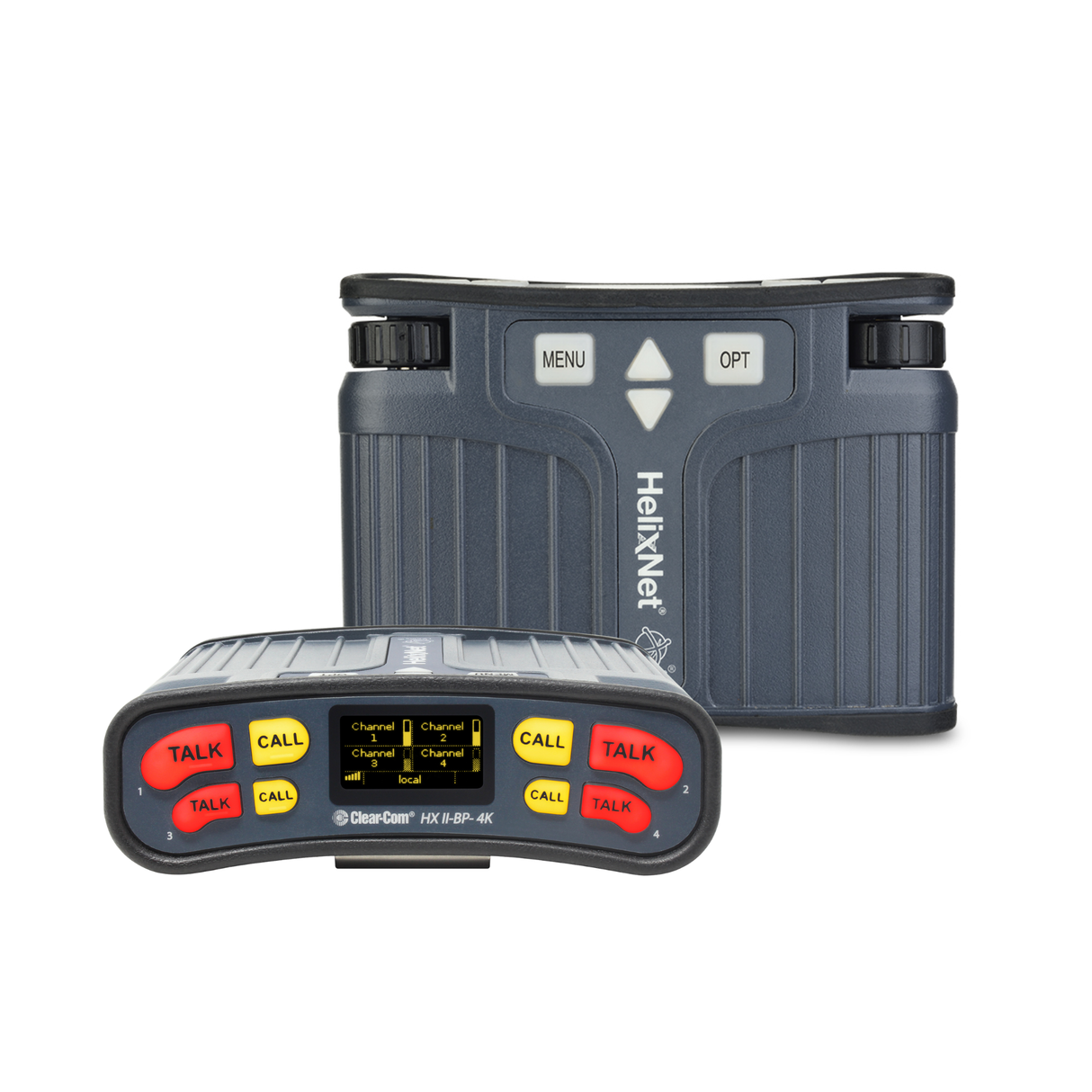 Clear-Com HXII-BP-4K-X4 HelixNet Beltpack: 4Ch, Program Audio