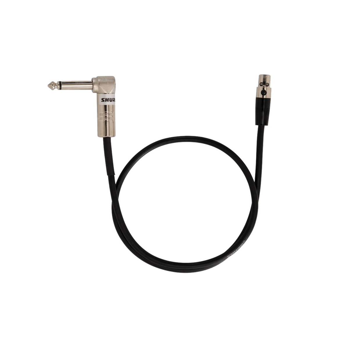 Shure 1/4” Jack to TA4F instrument Cable, right angle jack