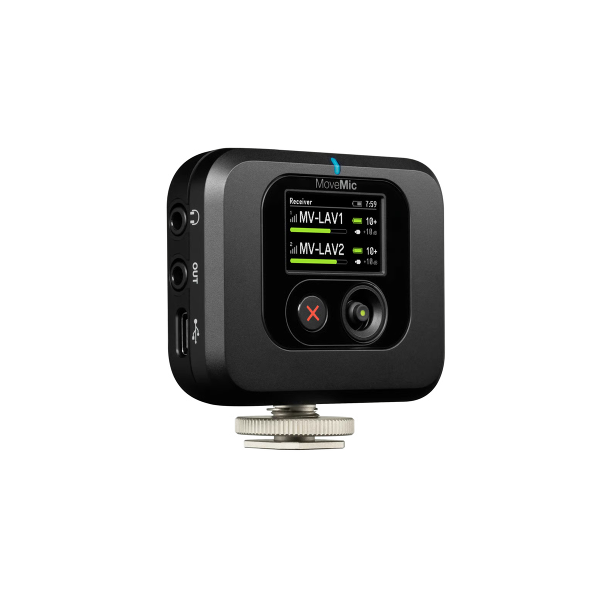 Shure MoveMic MV-R Camera Mountable plug-in Receiver.
