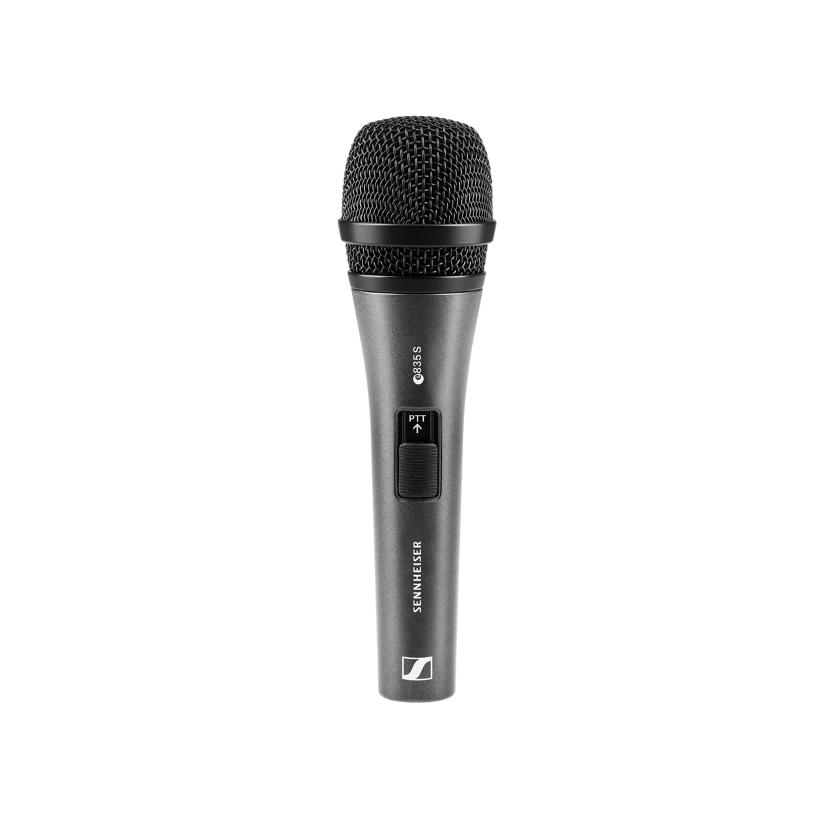 Sennheiser E 835-S PTT Vocal microphone, dynamic, cardioid, 3-pin XLR-M and Push-to-Talk (PTT)