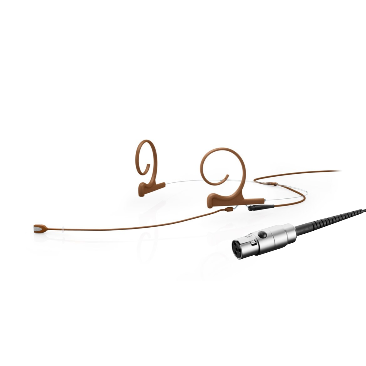 DPA 4166 CORE+ Omni Flex Headset Mic, 110 mm Boom, Brown, TA4F Mini-XLR