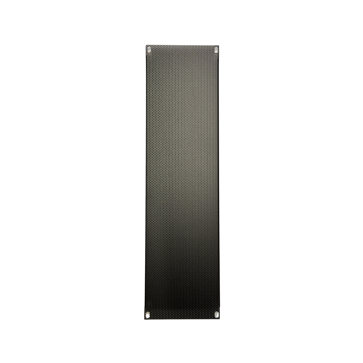 K&M 49483 steel ventilation panel, tight perforated steel, 3U, black