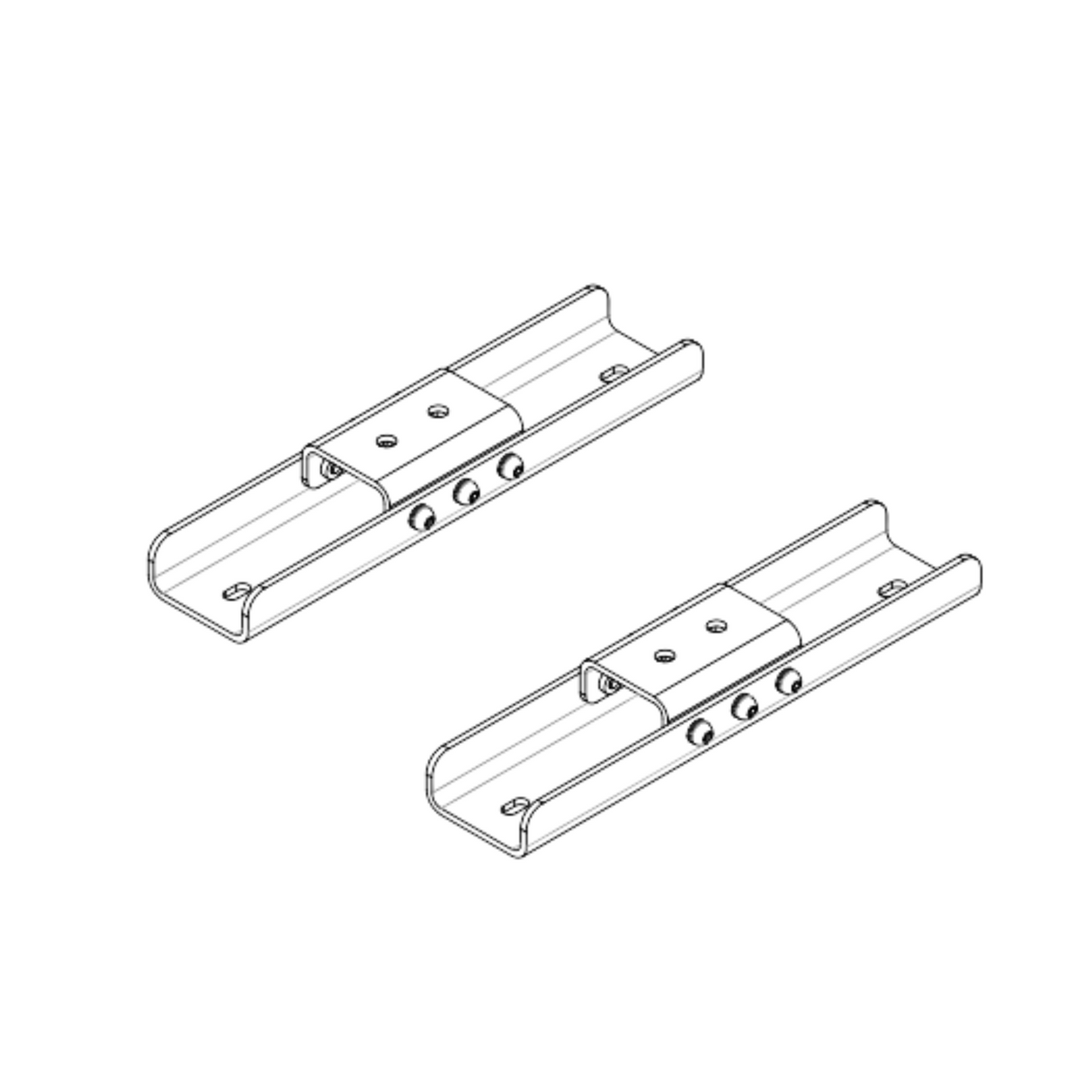 EM Acoustics Pair of variable flying bars for S-15/S-18 subwoofer