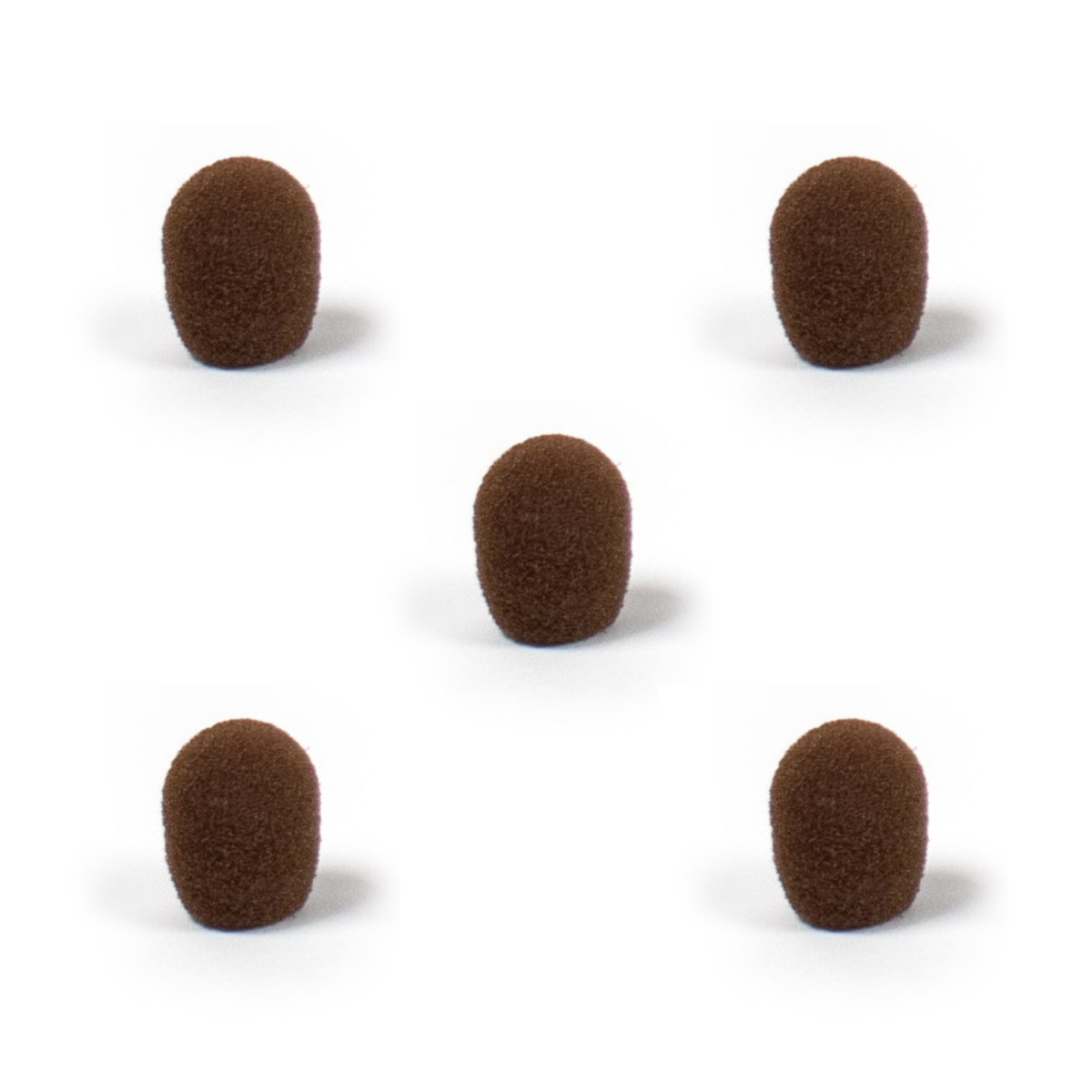 DPA Foam Windscreens for 6388, Brown, 5 pcs