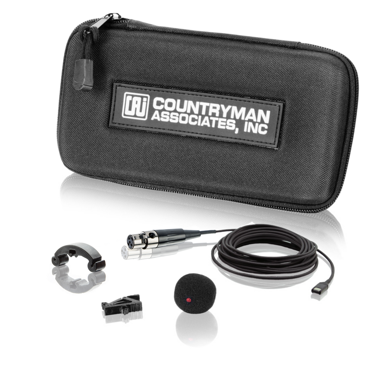 Countryman I2 hypercardioid violin & viola microphone kit, with 5 foot cable, wired for Shure TA4F,