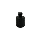 K&M 216 thread adaptor 5/8 inch internal thread, 3/8 external thread, black