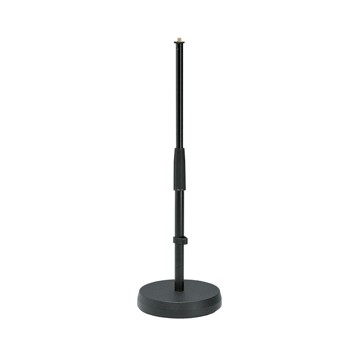 K&M 233 adjustable combination table and floor microphone stand with heavy base, maximum height 580m