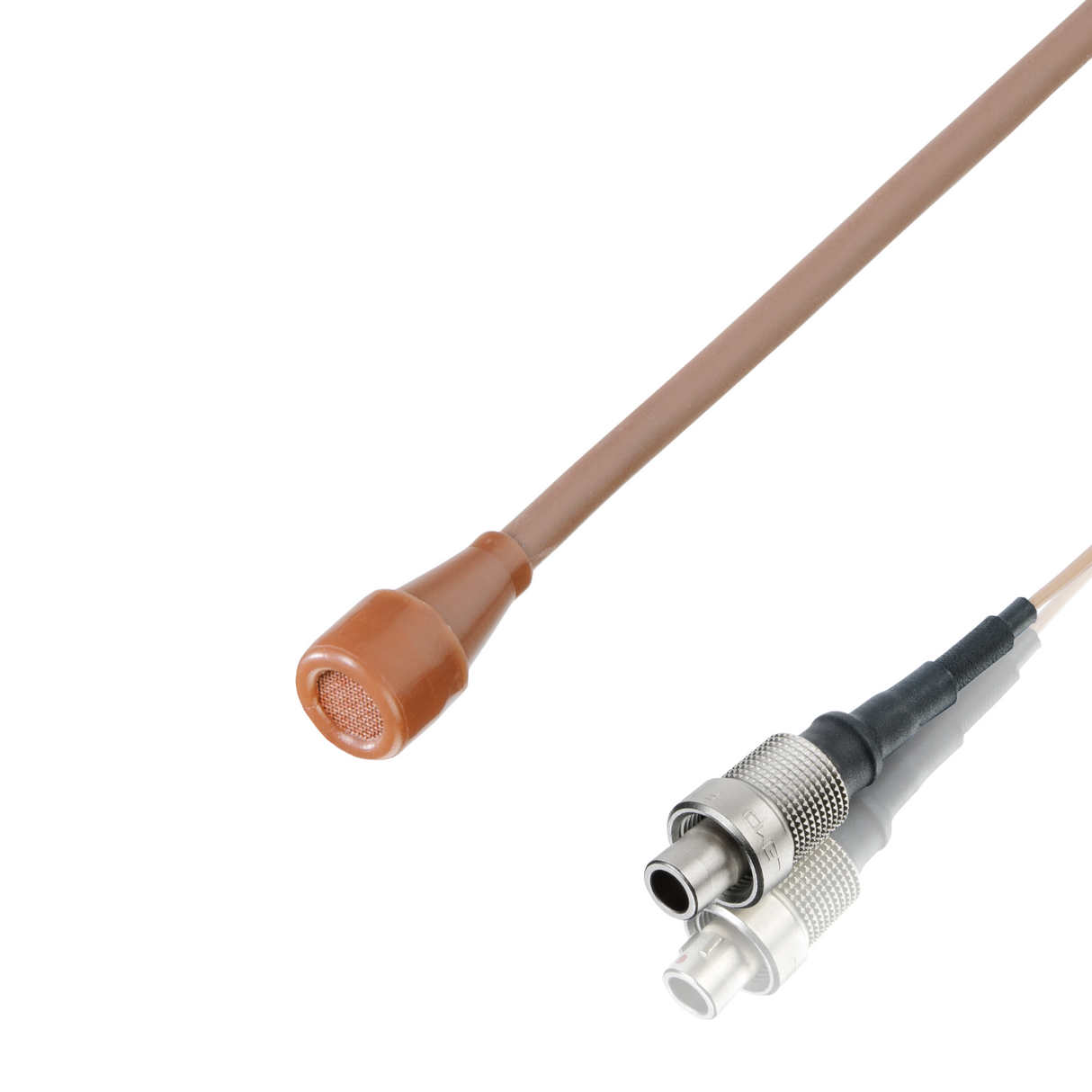 Countryman B3 (round) microphone wired for SK-2000 series, cocoa, 10dB attenuation