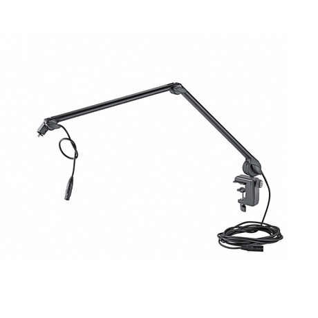 K&M 23860 microphone (Anglepoise style) adjustable desk arm with internal cable, black