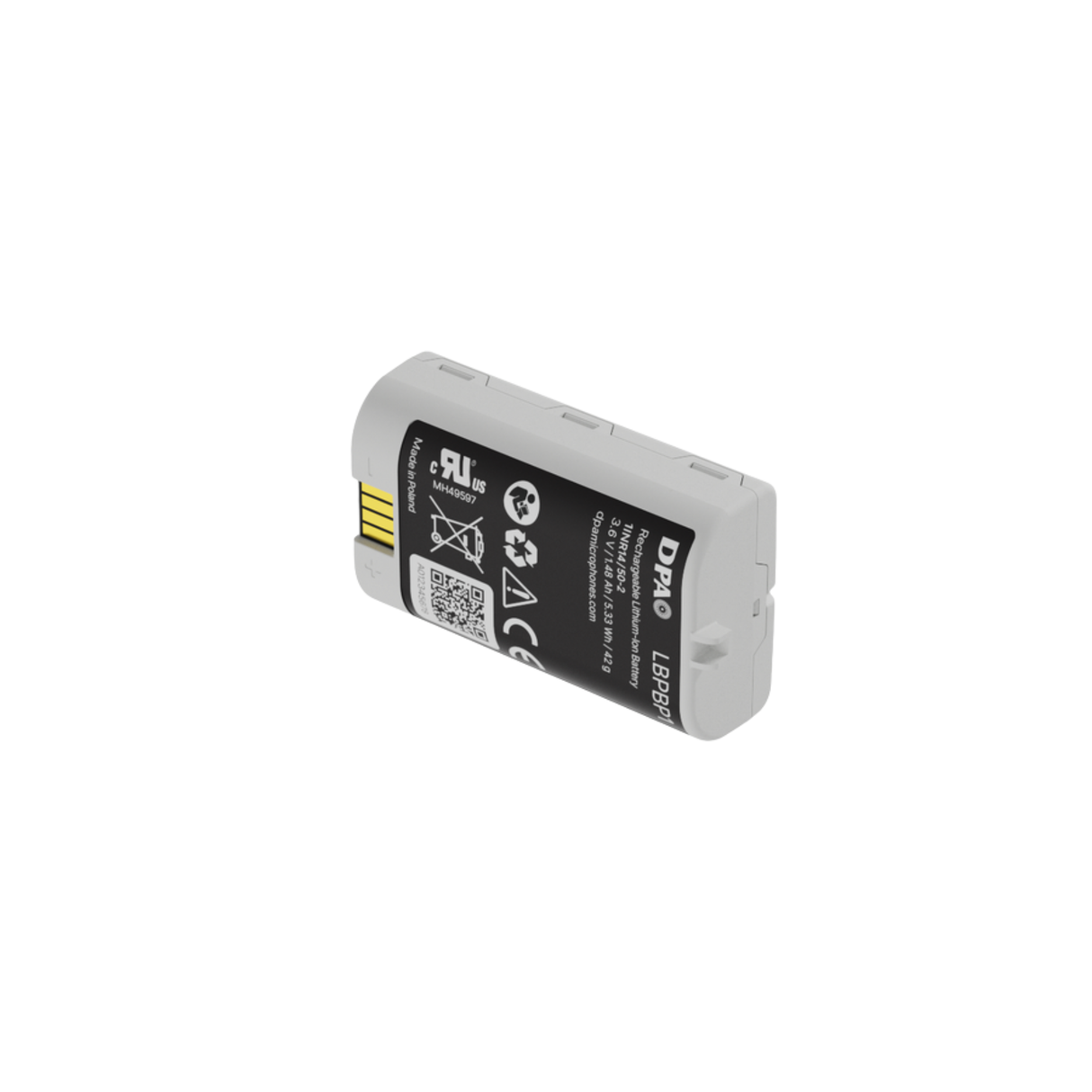 DPA Rechargeable Lithium-Ion Battery for bodypack