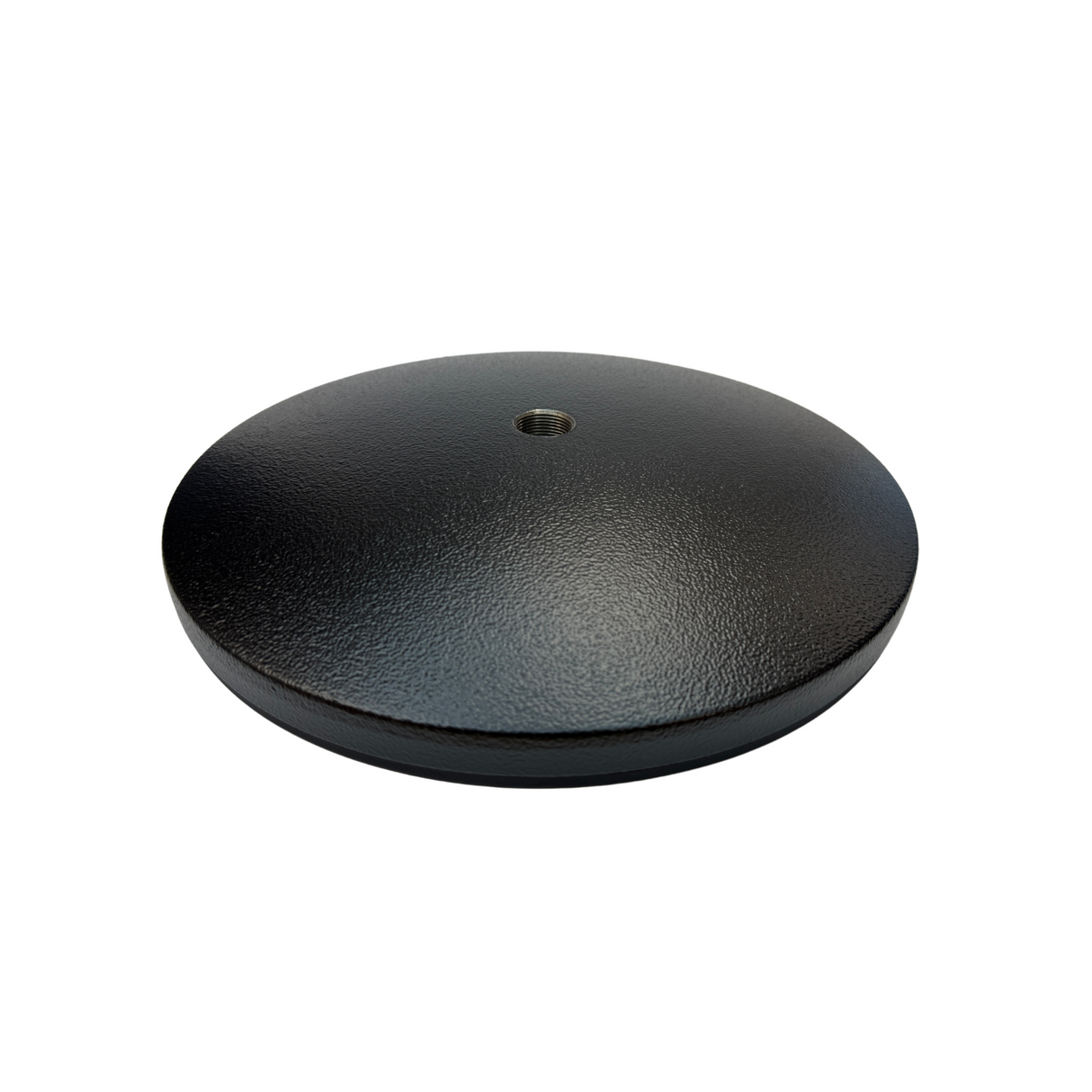 K&M round base for 26010 stand, black