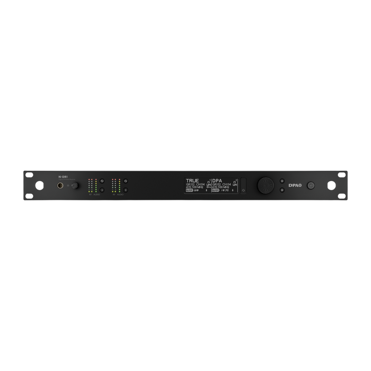 DPA N-Series Dual Channel Digital Wireless Receiver w. DANTE Output, 870 MHz