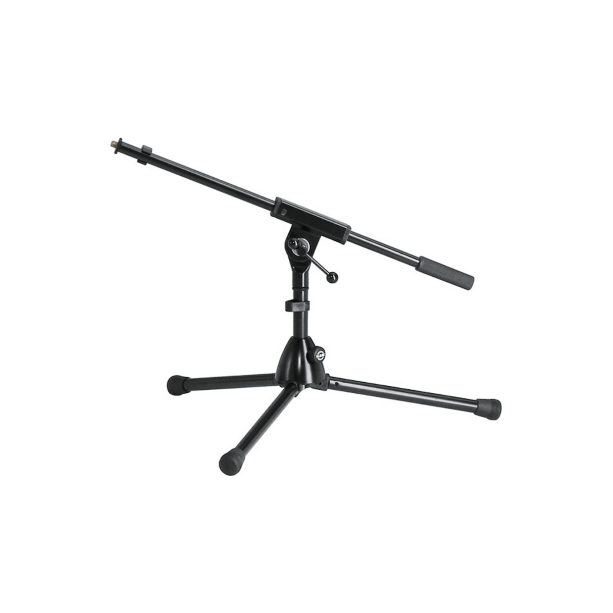 K&M 259/1 extra low microphone stand complete with t-bar boom arm, black