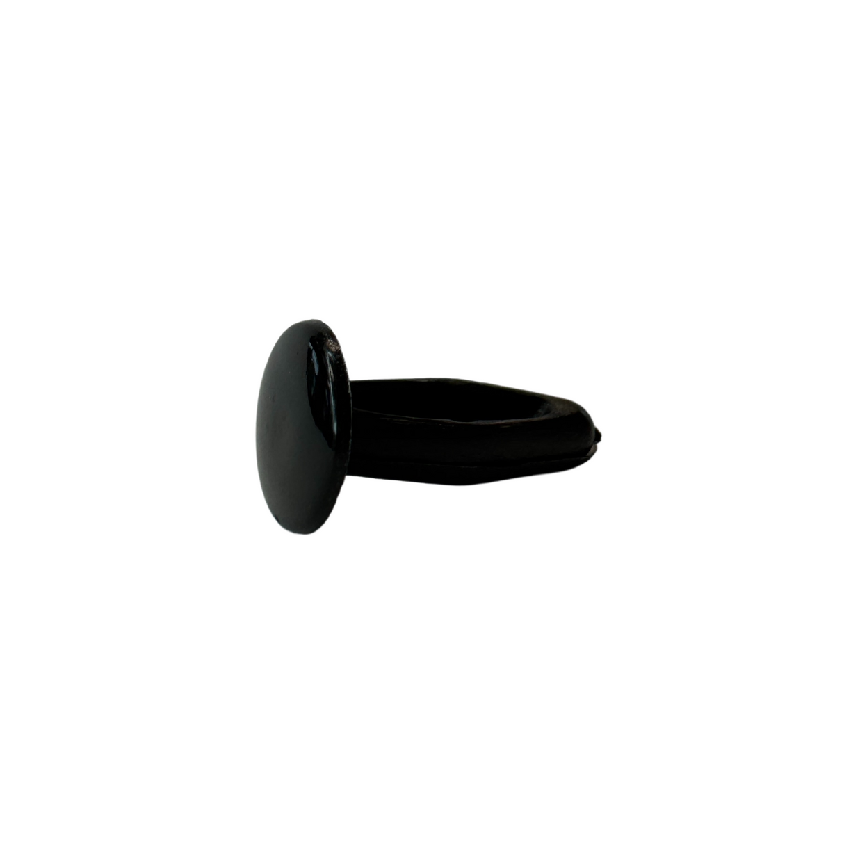 K&M mounting button, black