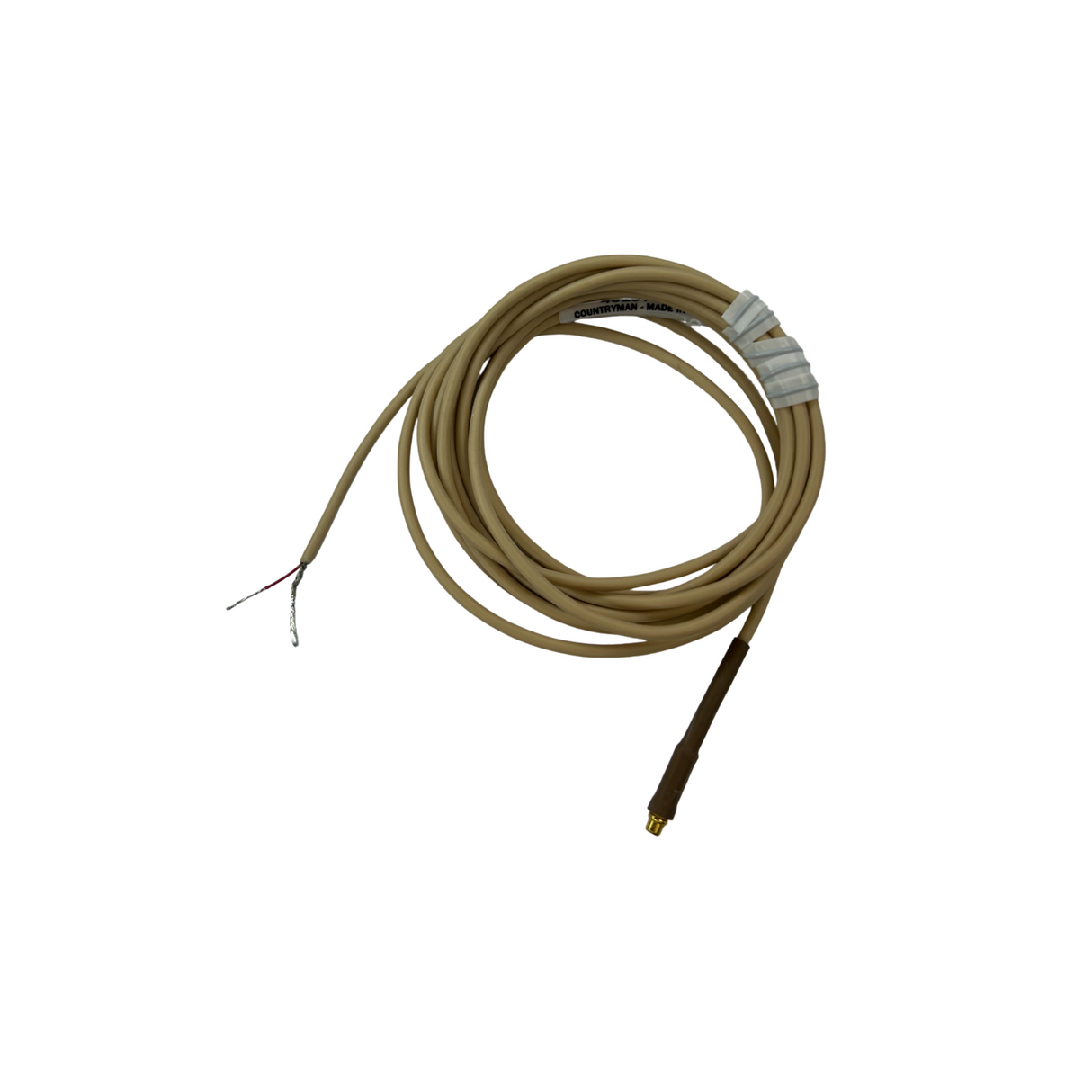 Countryman heavy duty cable only; for E6 (round EarSet) microphone to pigtails, 2mm cable, light bei