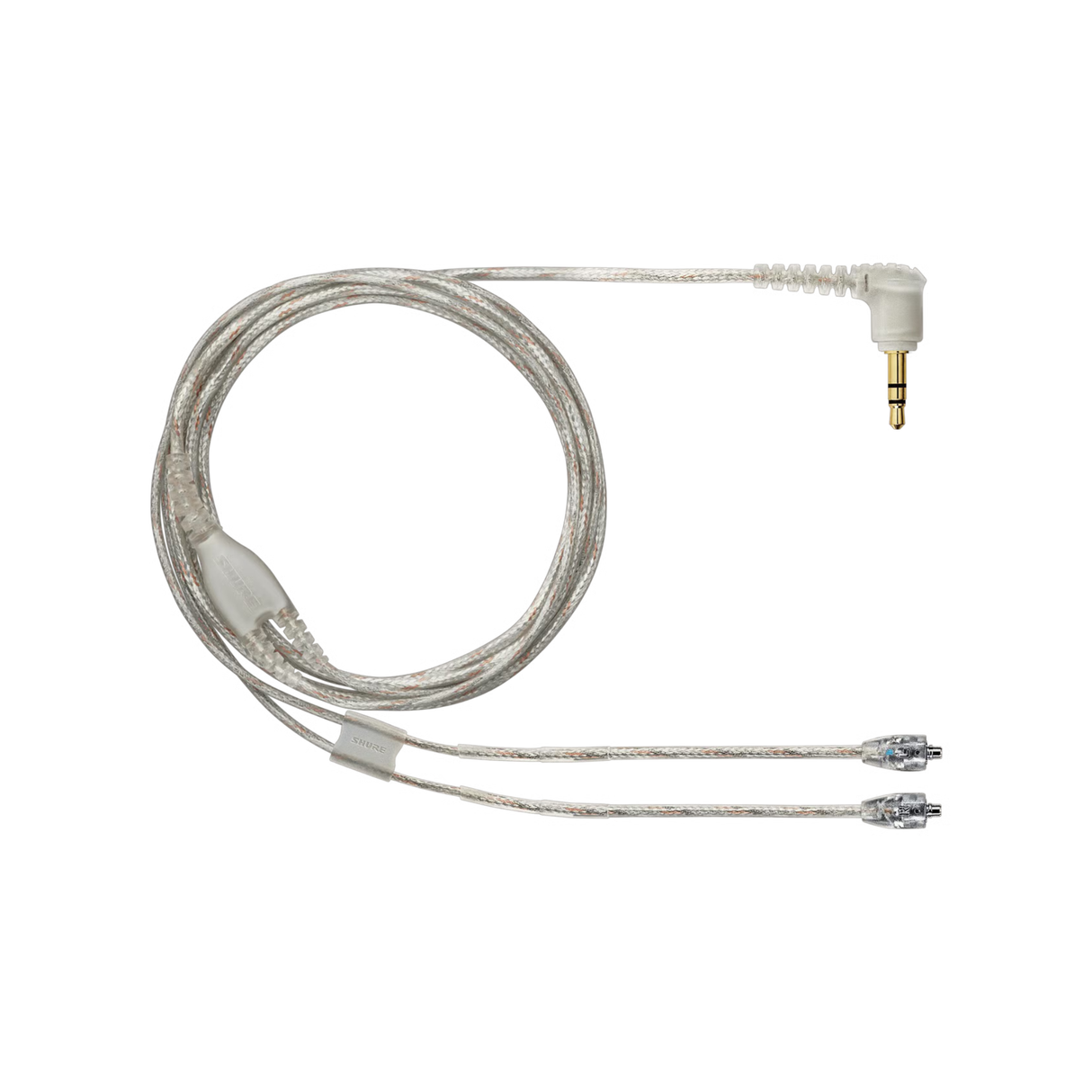 Shure Earphone Replacement Cable 64" with silver coloured nickel plated MMCX (Clear)