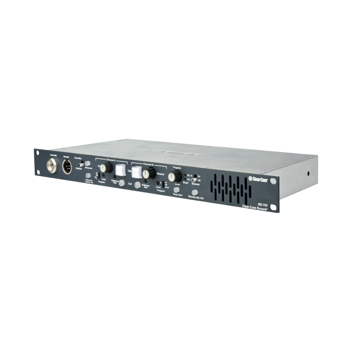 Clear-Com Encore 2-channel main station; 1RU