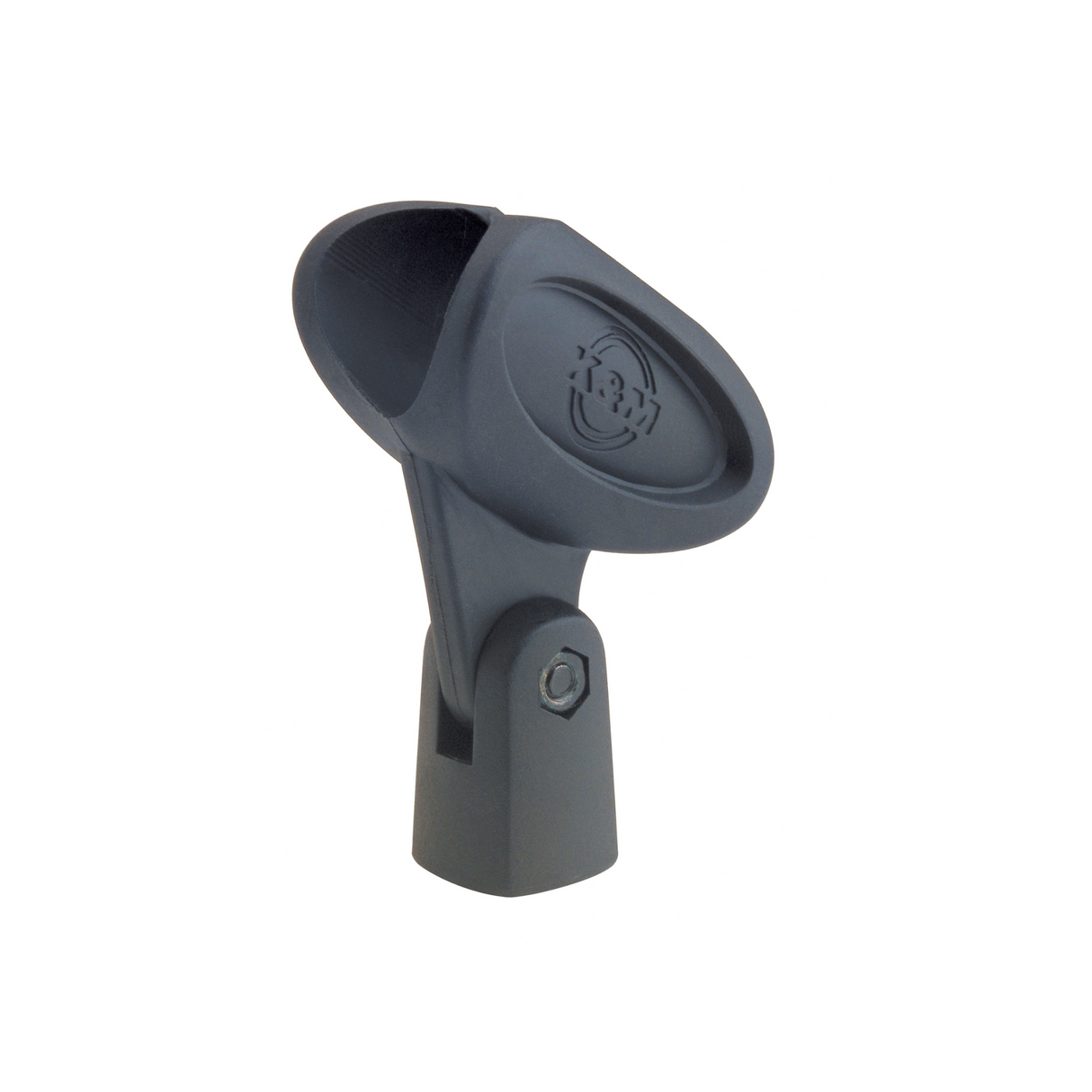 K&M 85055 rubber microphone clip, 3/8in & 5/8in; for standard diameter microphones (28mm-34mm)