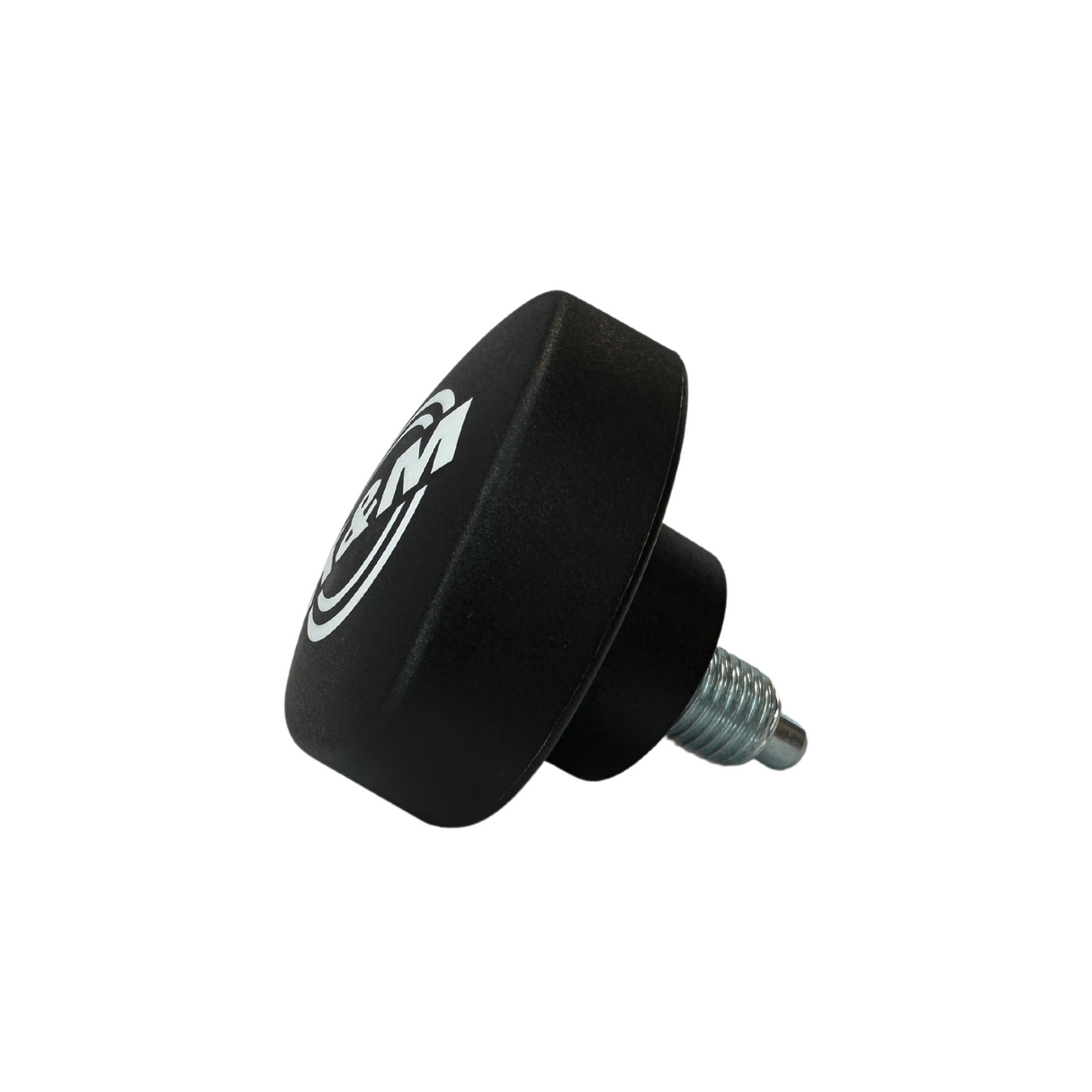 K&M spring-loaded clamping knob complete with logo