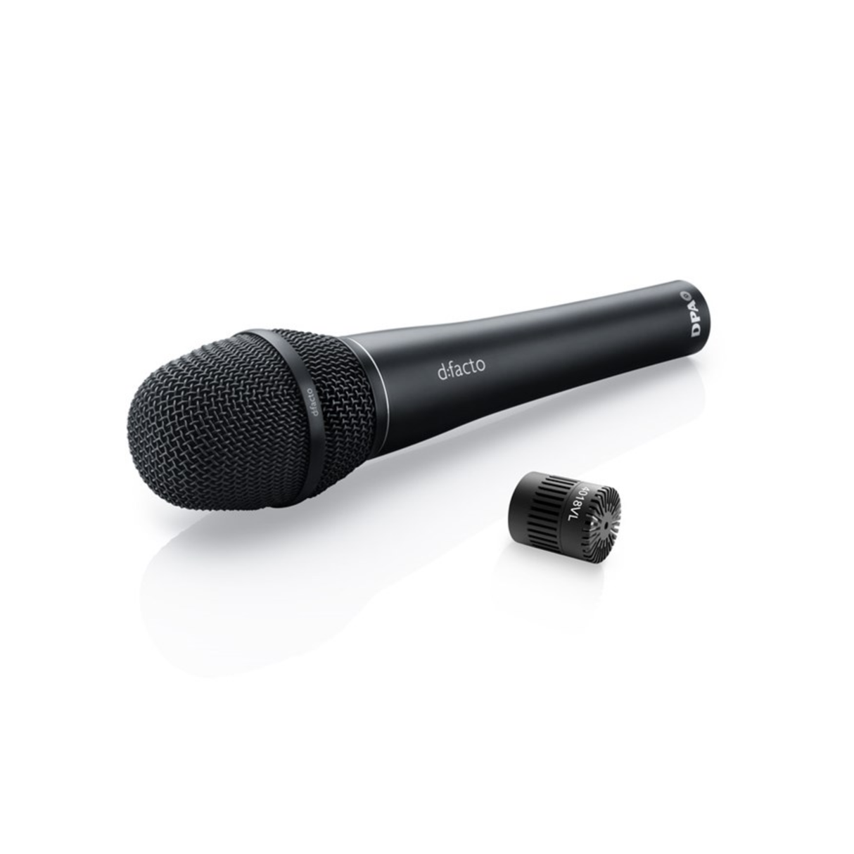 DPA d:facto™ 4018VL Linear Supercardioid Mic, Wired DPA Handle, Black
